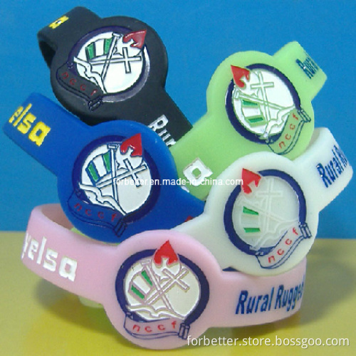 Silicone Wristband for Complex Logo (NOG-SW)
